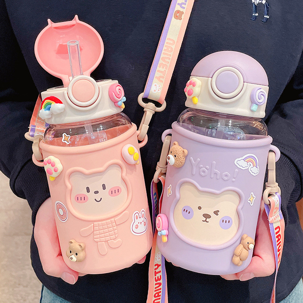Kawaii Water Bottle Cute Bear  - Sports Equipment 4 Year Old incelemesi ve fiyatı