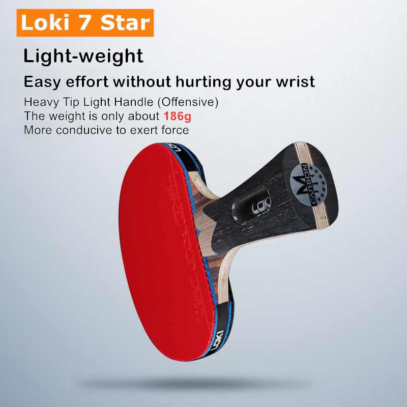Loki 7 Star Table Tennis Racke - Badminton Racket Carbon incelemesi ve fiyatı