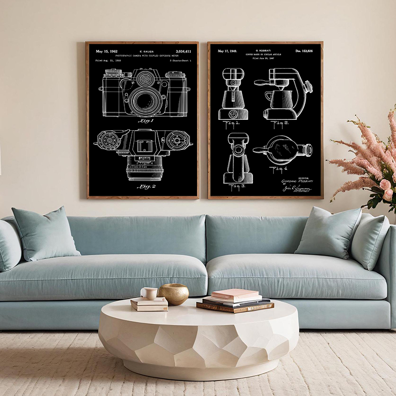 Patent Black And White poster  - Sports Equipment Drawing incelemesi ve fiyatı