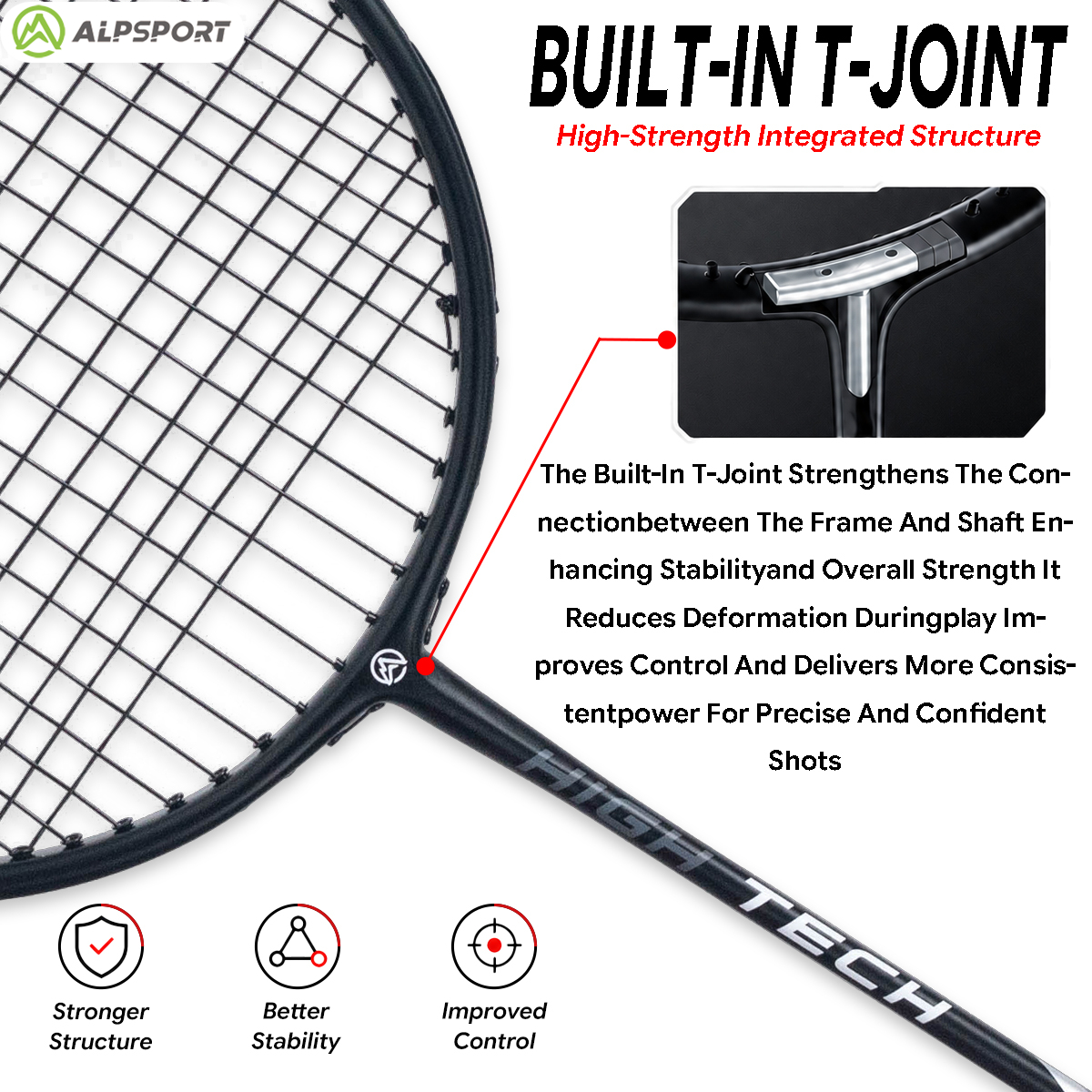 ALPSPORT RR 2Pcs Badminton Rac - Badminton Racket Carbon incelemesi ve fiyatı