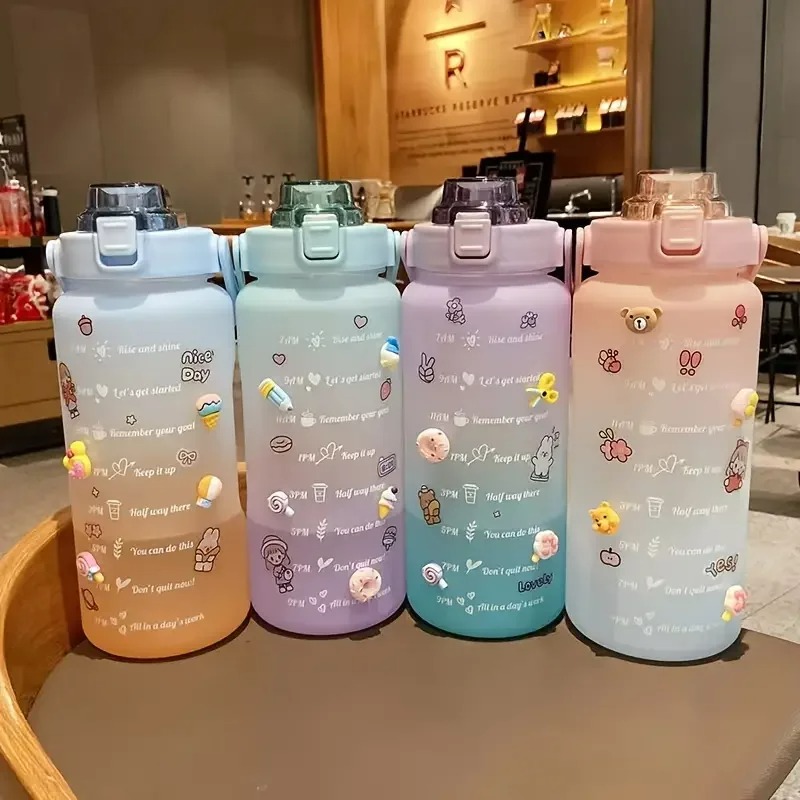 2L Colorful Frosted Water Bott - Sports Equipment 4 Year Old incelemesi ve fiyatı