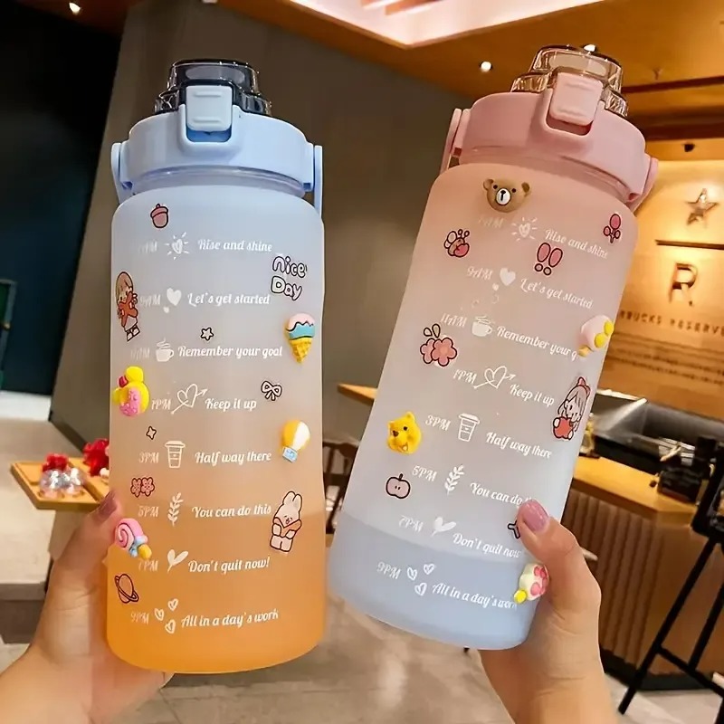 2L Colorful Frosted Water Bott - Sports Equipment 4 Year Old incelemesi ve fiyatı
